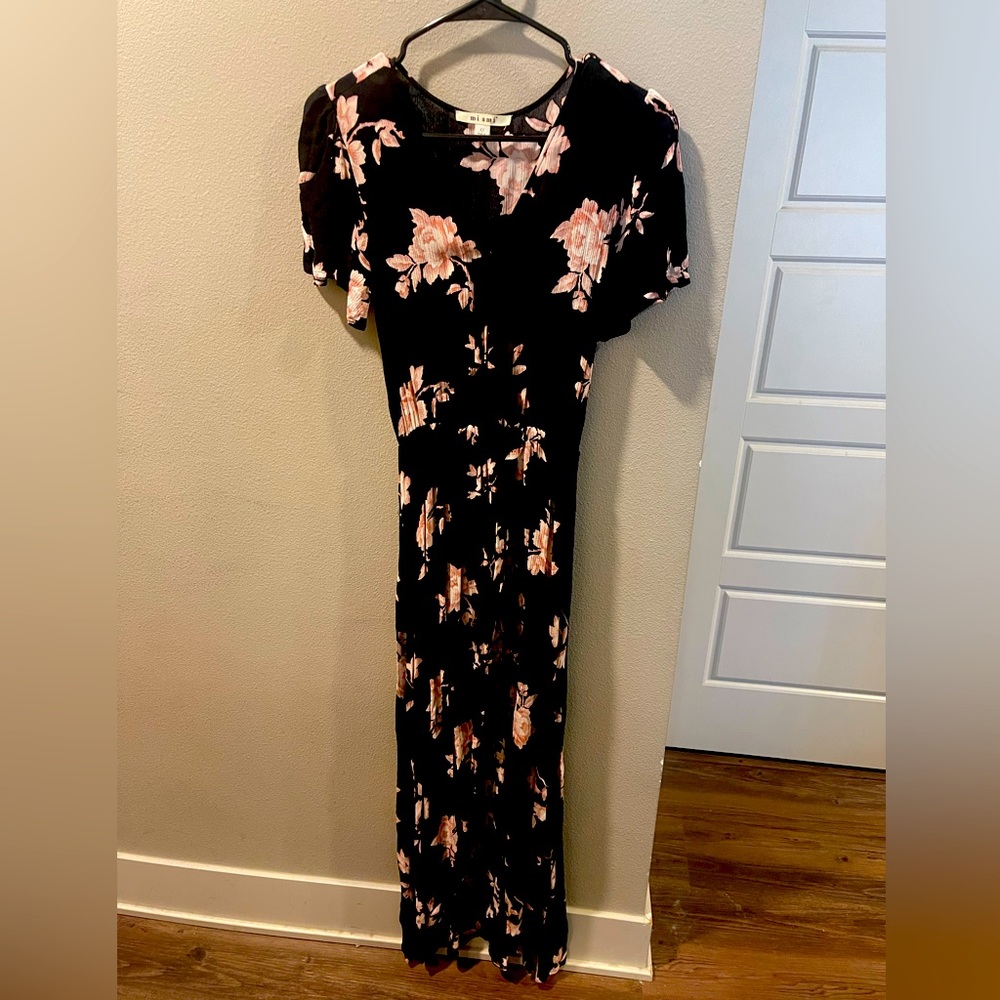 Francesca’s maxi romper dress